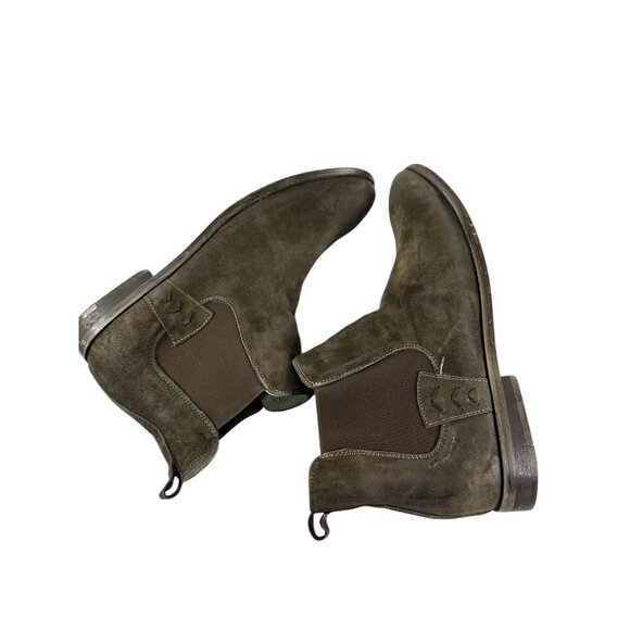 Steve Madden Barstow Mens Size 12 m Brown Leather Slip On Ankle Chelsea Boots - Picture 4 of 9